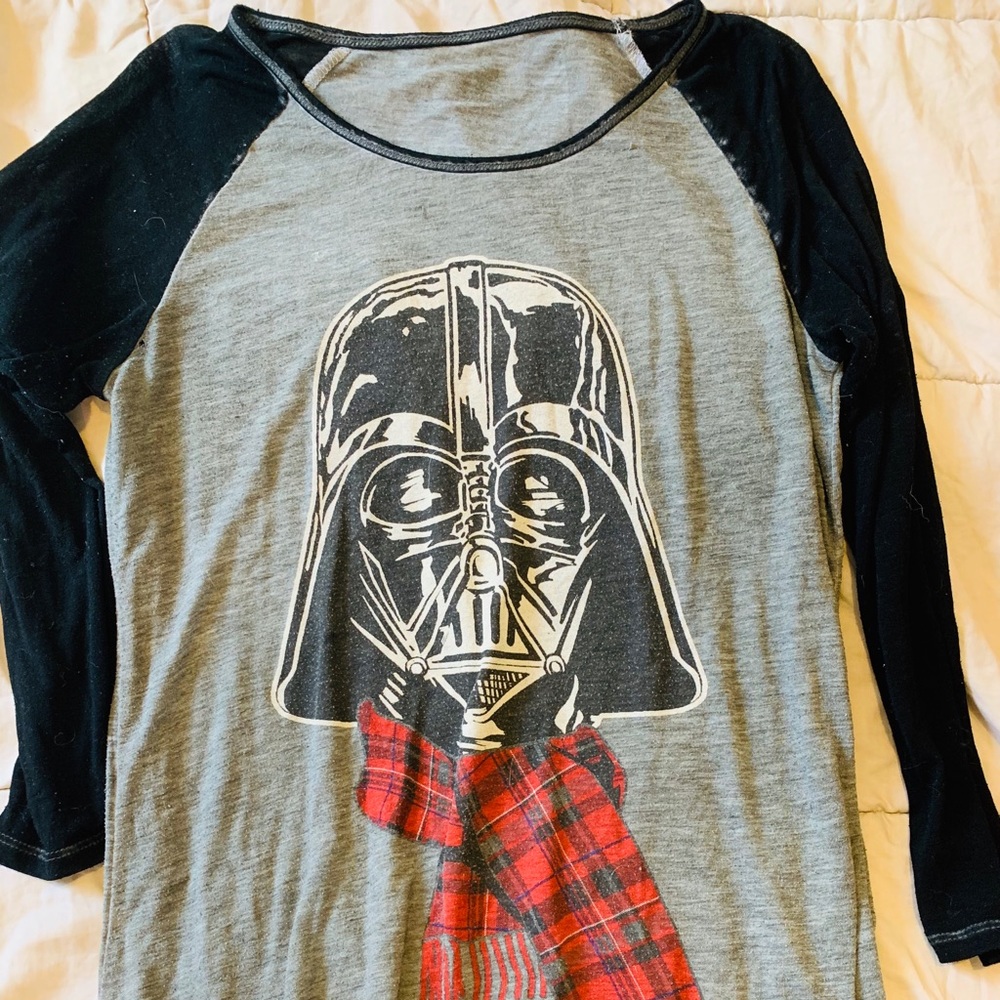 Death Vader Holiday Baseball Tee